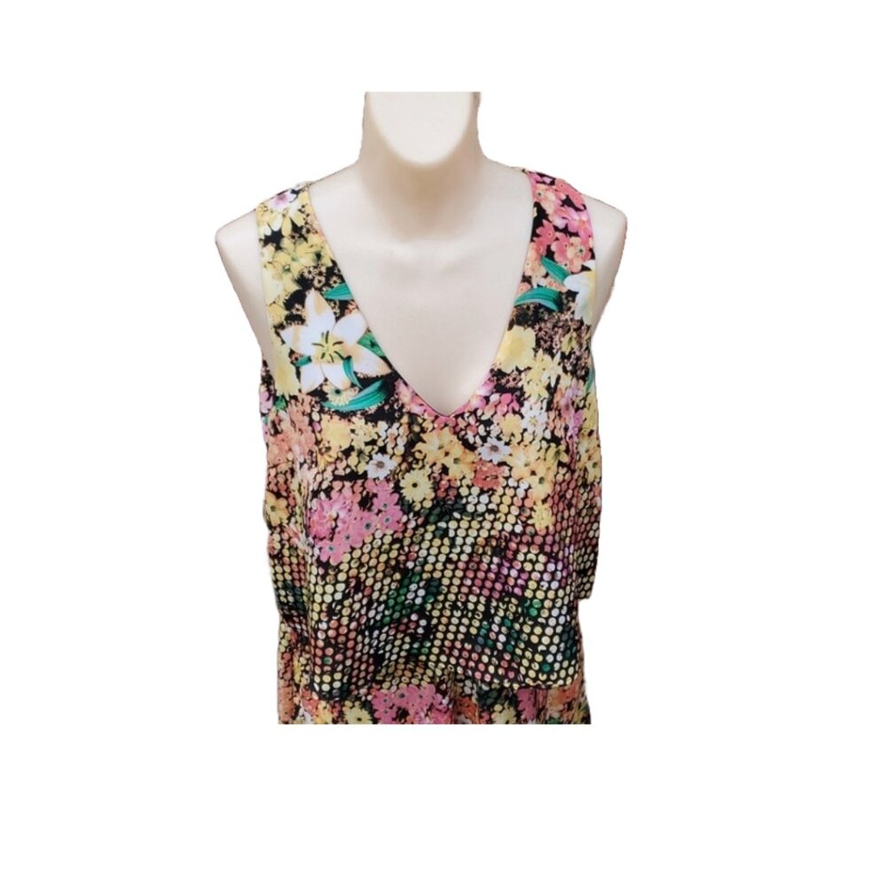 5 twelve floral spring romper jumpsuit sleeveless size 8 - Picture 3 of 4